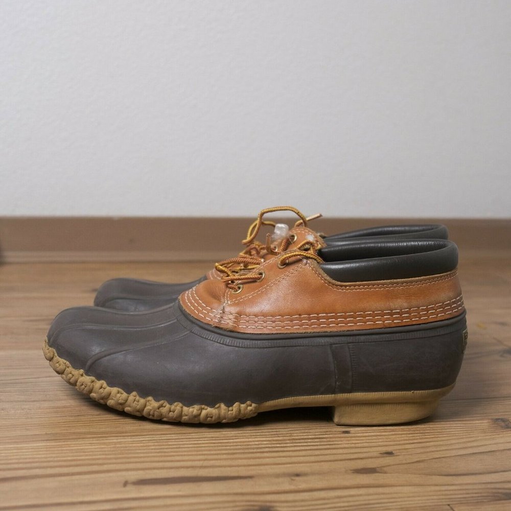 Vintage LL Bean Duck Snow Shoes Size 11 Brown Made In Maine